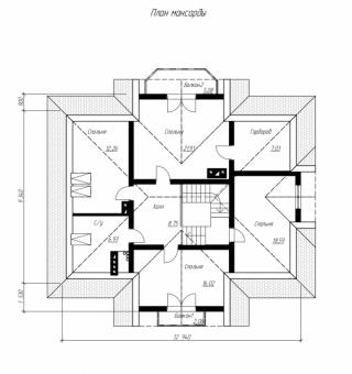 Проект дома с мансардой и подвалом